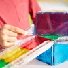 image:imageMAGNATILES Rail Racers Deluxe 90Piece Magnetic Construction Set The Original Magnetic Building Brand33Piece