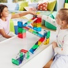 image:imageMAGNATILES Rail Racers Deluxe 90Piece Magnetic Construction Set The Original Magnetic Building Brand90Piece