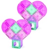 image:imageMAGNATILES microMAGS 24Piece Gingerbread House Travel Set The Original Magnetic Building BrandHeart to Heart