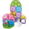 image:imageMAGNATILES microMAGS 24Piece Gingerbread House Travel Set The Original Magnetic Building BrandSpring Garden