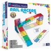 image:imageMAGNATILES Rail Racers Deluxe 90Piece Magnetic Construction Set The Original Magnetic Building Brand33Piece