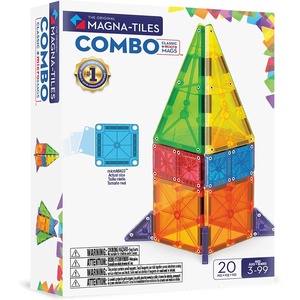 image:imageMAGNATILES Combo 62Piece Magnetic Construction Set The Original Magnetic Building Brand20pc