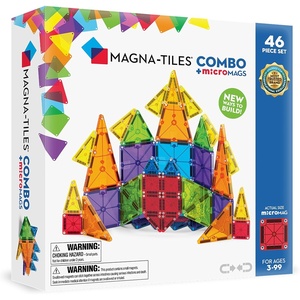 image:imageMAGNATILES Combo 62Piece Magnetic Construction Set The Original Magnetic Building Brand46pc