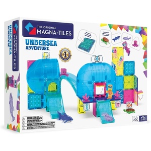 image:imageMAGNATILES Undersea Adventure 58Piece Magnetic Construction Set The Original Magnetic Building Brand