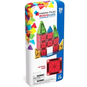 image:imageMAGNATILES microMAGS 24Piece Gingerbread House Travel Set The Original Magnetic Building BrandOriginal