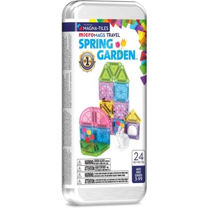 image:imageMAGNATILES microMAGS 24Piece Gingerbread House Travel Set The Original Magnetic Building BrandSpring Garden