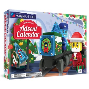 image:imageMAGNATILES microMAGS Advent Calendar 34Piece Magnetic Construction Set The Original Magnetic Building Brand