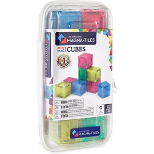 image:imageMAGNATILES microMAGS Cubes 9Piece Magnetic Construction Set The Original Magnetic Building Brand
