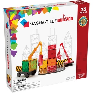 image:imageMAGNATILES Builder 32Piece Magnetic Construction Set The Original Magnetic Building Brand