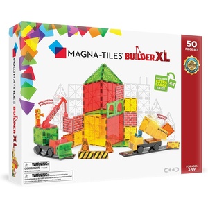 image:imageMAGNATILES Builder XL 50Piece Magnetic Construction Set The Original Magnetic Building Brand