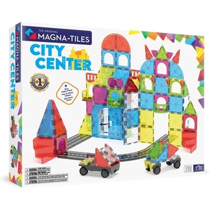 image:imageMAGNATILES City Center 110Piece Magnetic Construction Set The Original Magnetic Building Brand