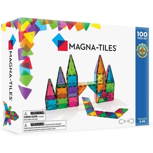 image:imageMAGNATILES Classic 100Piece Magnetic Construction Set The Original Magnetic Building Brand