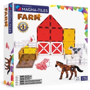 image:imageMAGNATILES Farm Animals 25Piece Magnetic Construction Set The ORIGINAL Magnetic Building Brand