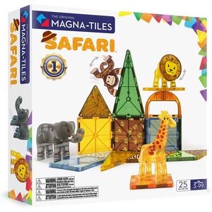 image:imageMAGNATILES Safari Animals 25Piece Magnetic Construction Set The ORIGINAL Magnetic Building Brand