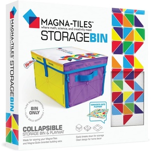 image:imageMAGNATILES Storage Bin amp Interactive PlayMat The Original Magnetic Building Brand