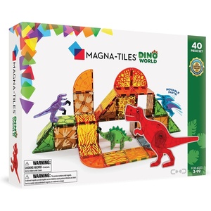 image:imageMAGNATILES Dino World 40Piece Magnetic Construction Set The ORIGINAL Magnetic Building Brand